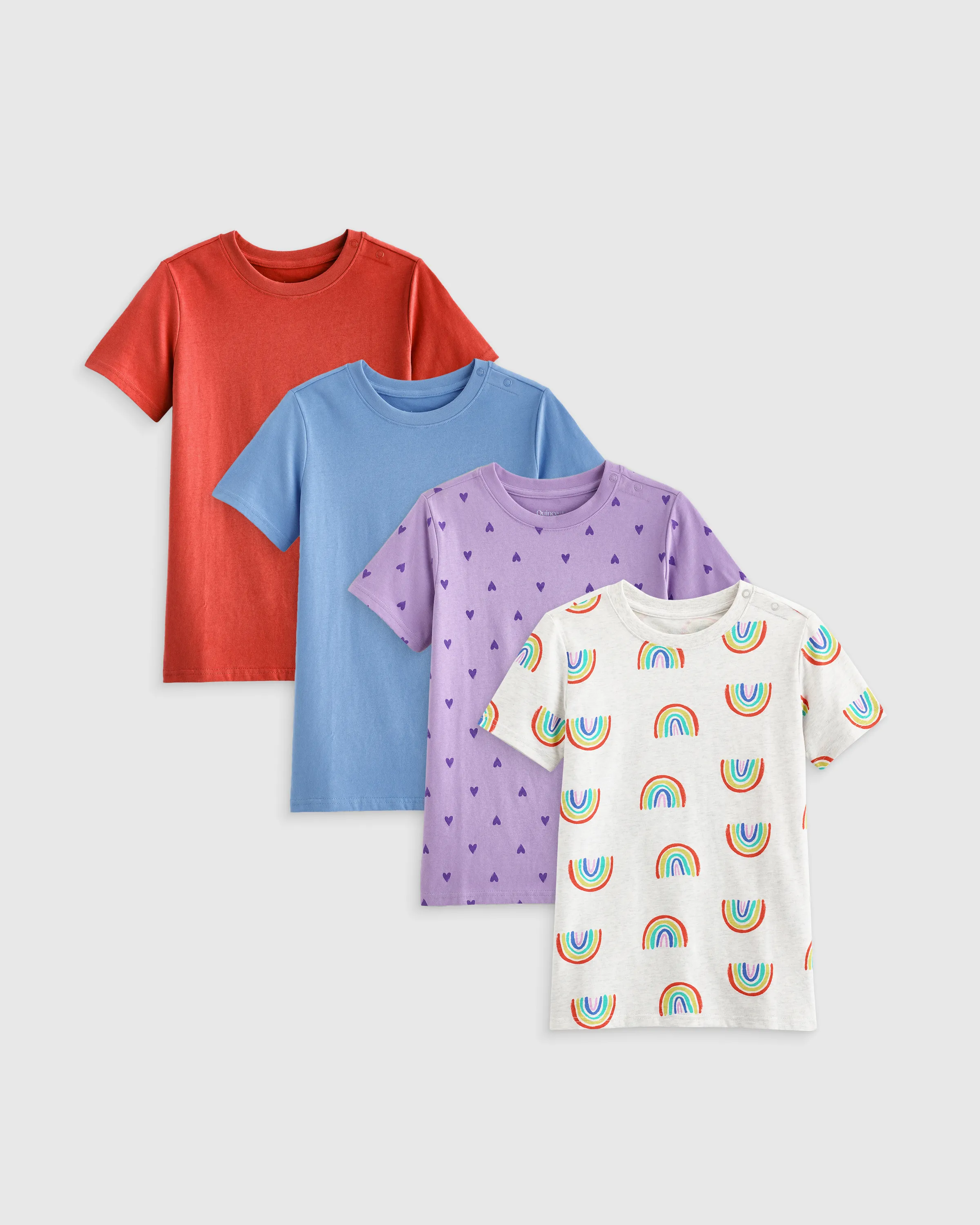 100% Organic Cotton Jersey Short Sleeve Tee (4-Pack) - Baby Girl