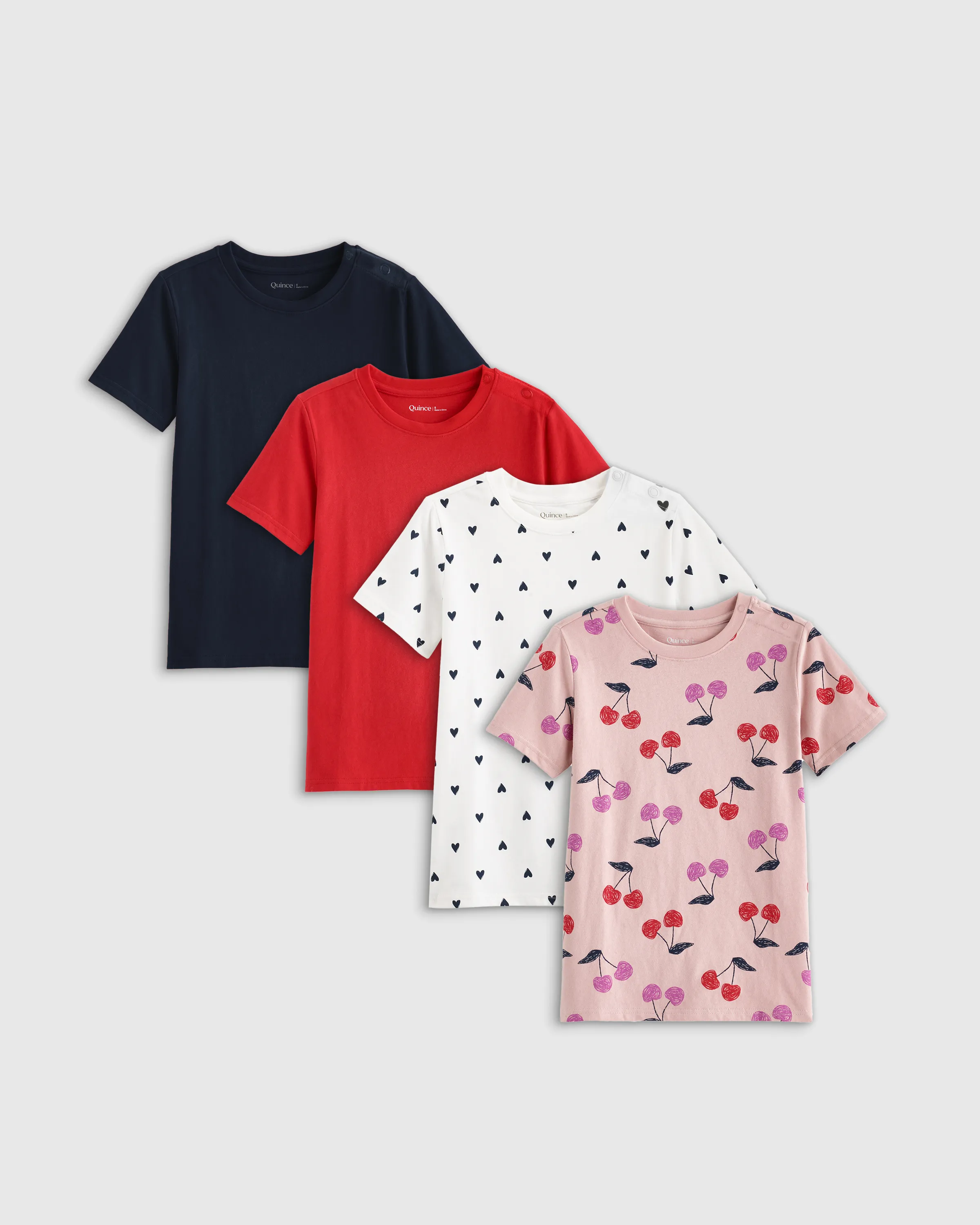 100% Organic Cotton Jersey Short Sleeve Tee (4-Pack) - Baby Girl