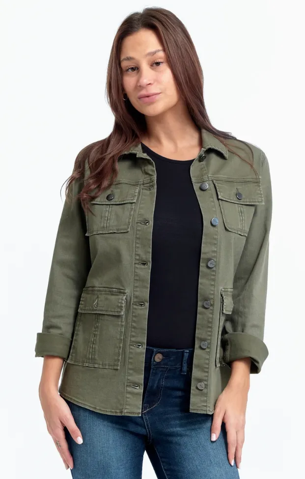 1822 Denim- Green Utility jacket