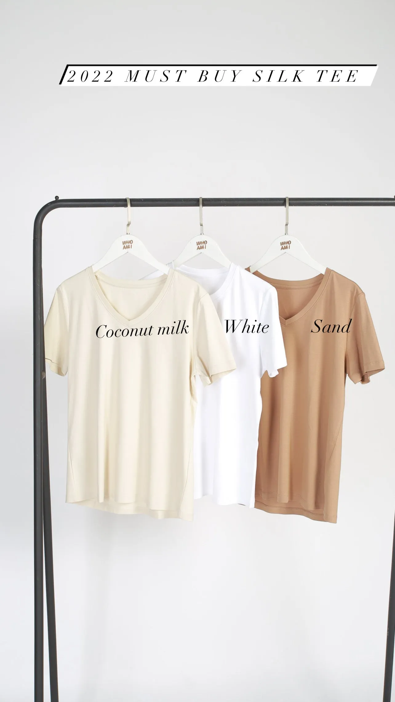 2022 Must Buy Silk Crew Neck Tee (IG 100+votes價$228)(批發價$268)