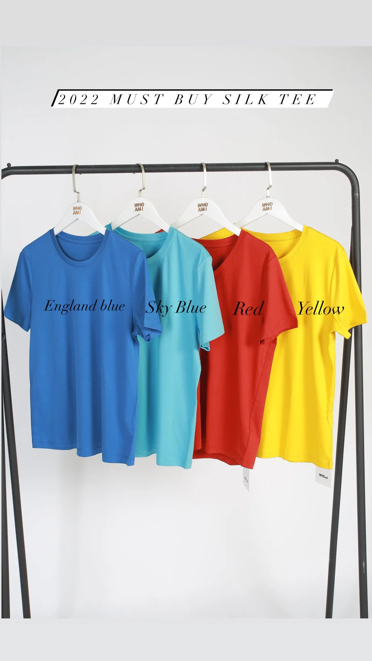 2022 Must Buy Silk Crew Neck Tee (IG 100+votes價$228)(批發價$268)