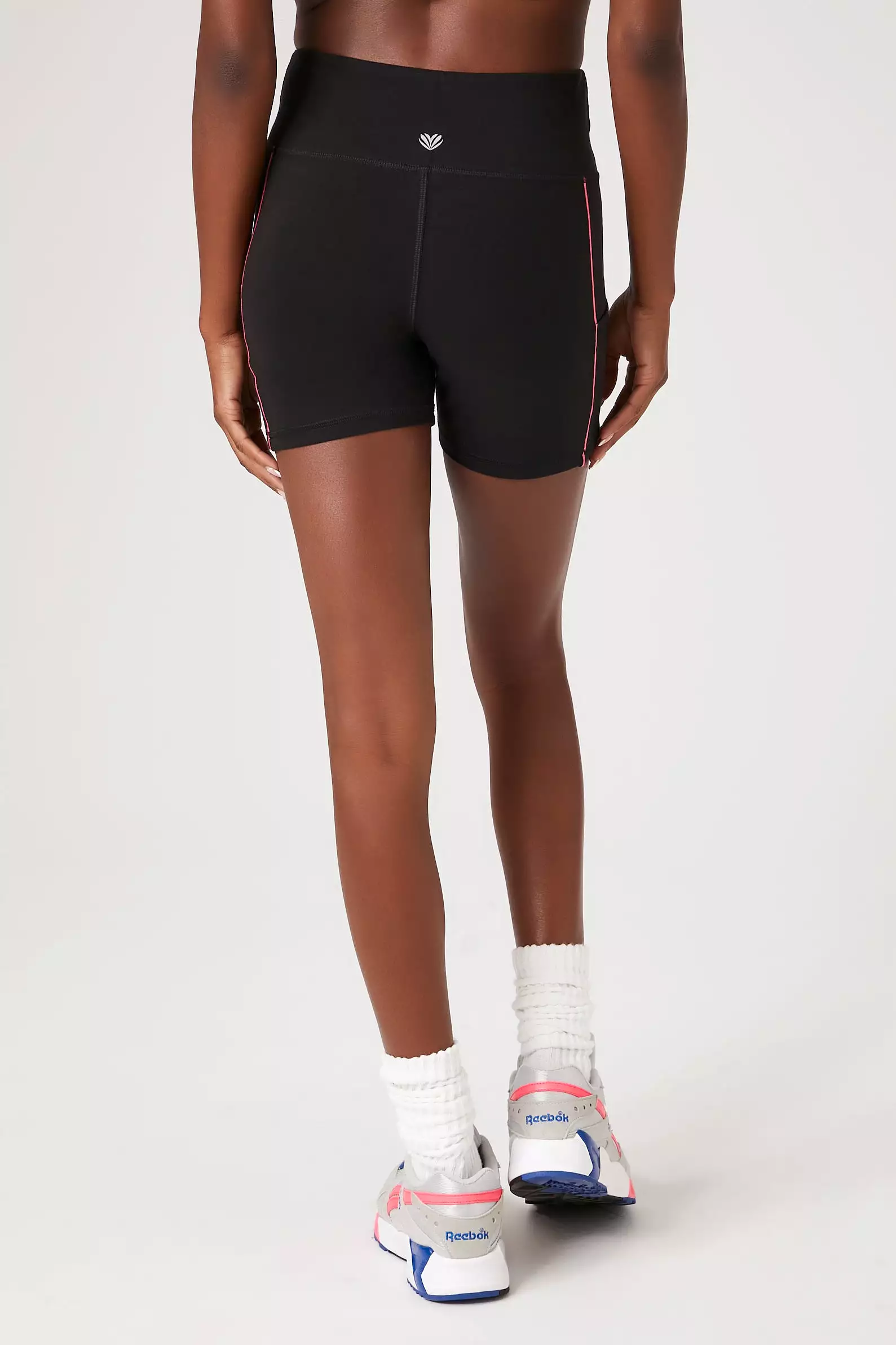 Active Contrast-Seam Biker Shorts