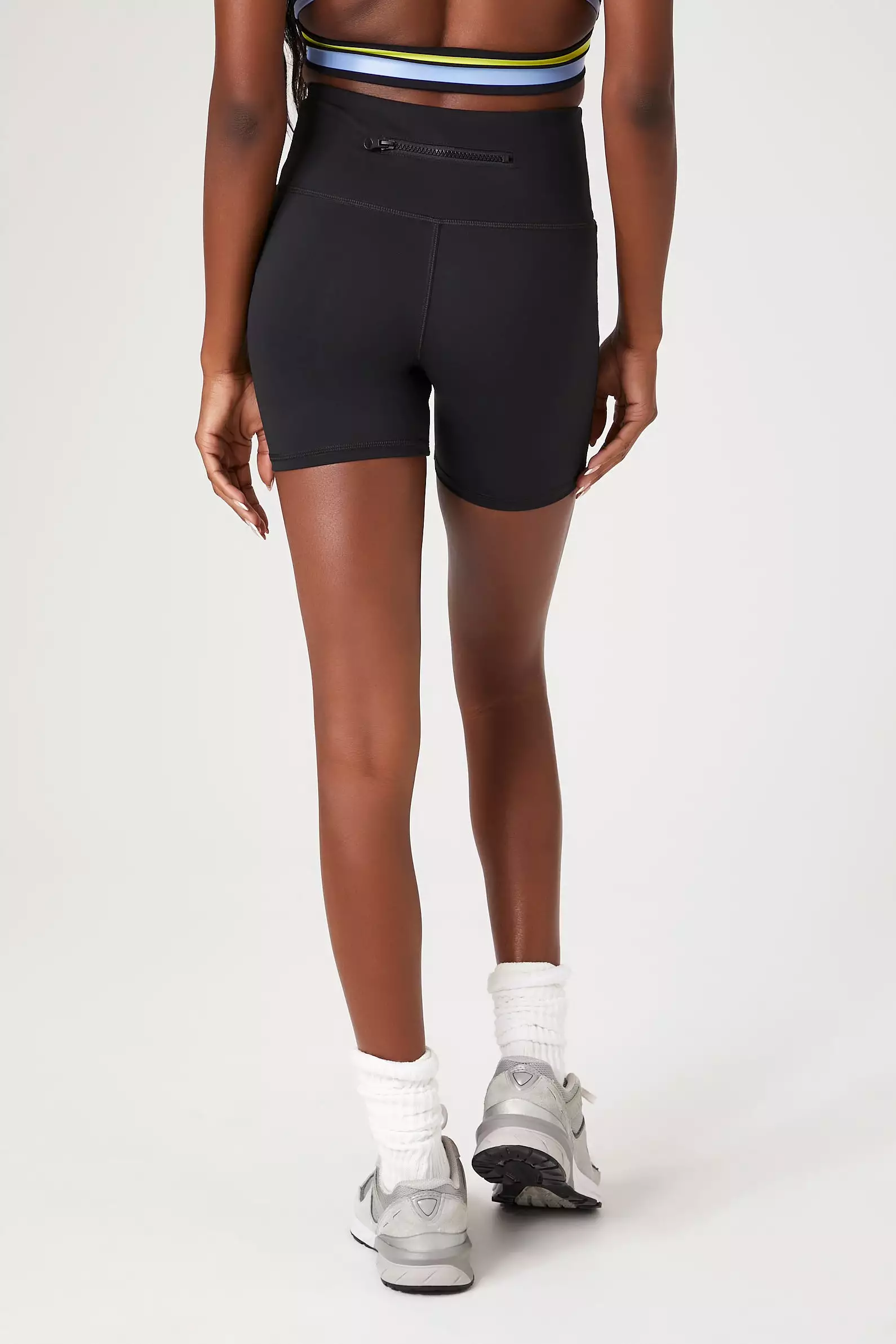 Active Contrast-Trim Biker Shorts