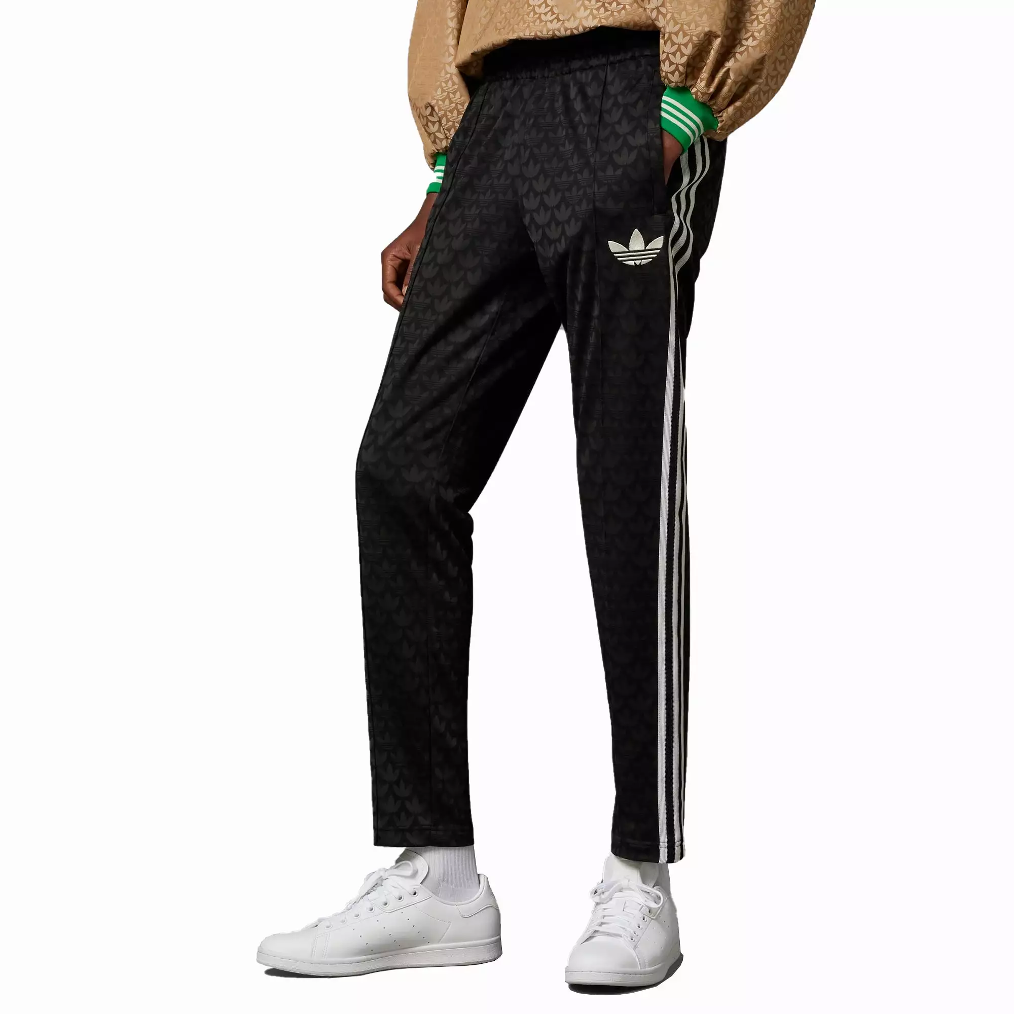 ADICOLOR 70S MONOGRAM TRACK PANTS 'BLACK'