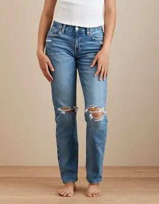 AE Stretch Curvy Ripped Straight Jean-