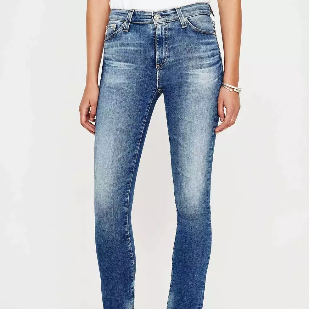 AG Mari High Rise Straight Jean (15 Years Shoreline)