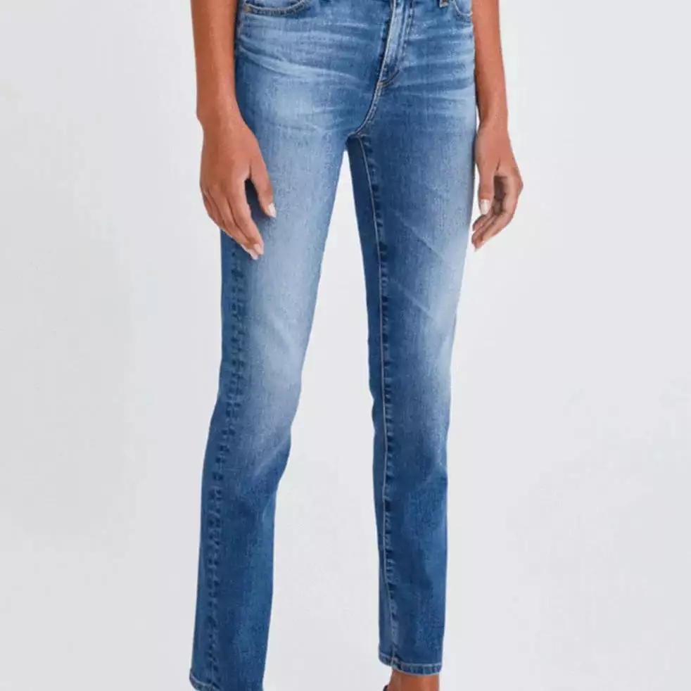 AG Mari High Rise Straight Jean (15 Years Shoreline)