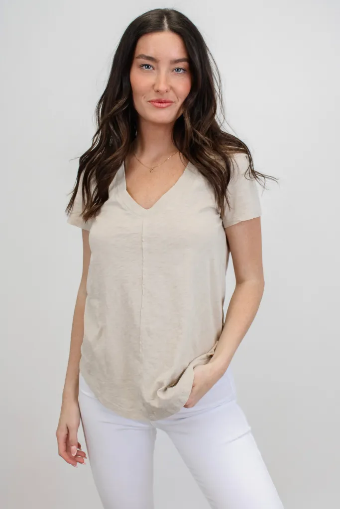 Asher V Neck Tee by Z Supply