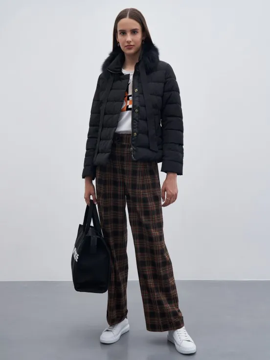 Baggy plaid pants