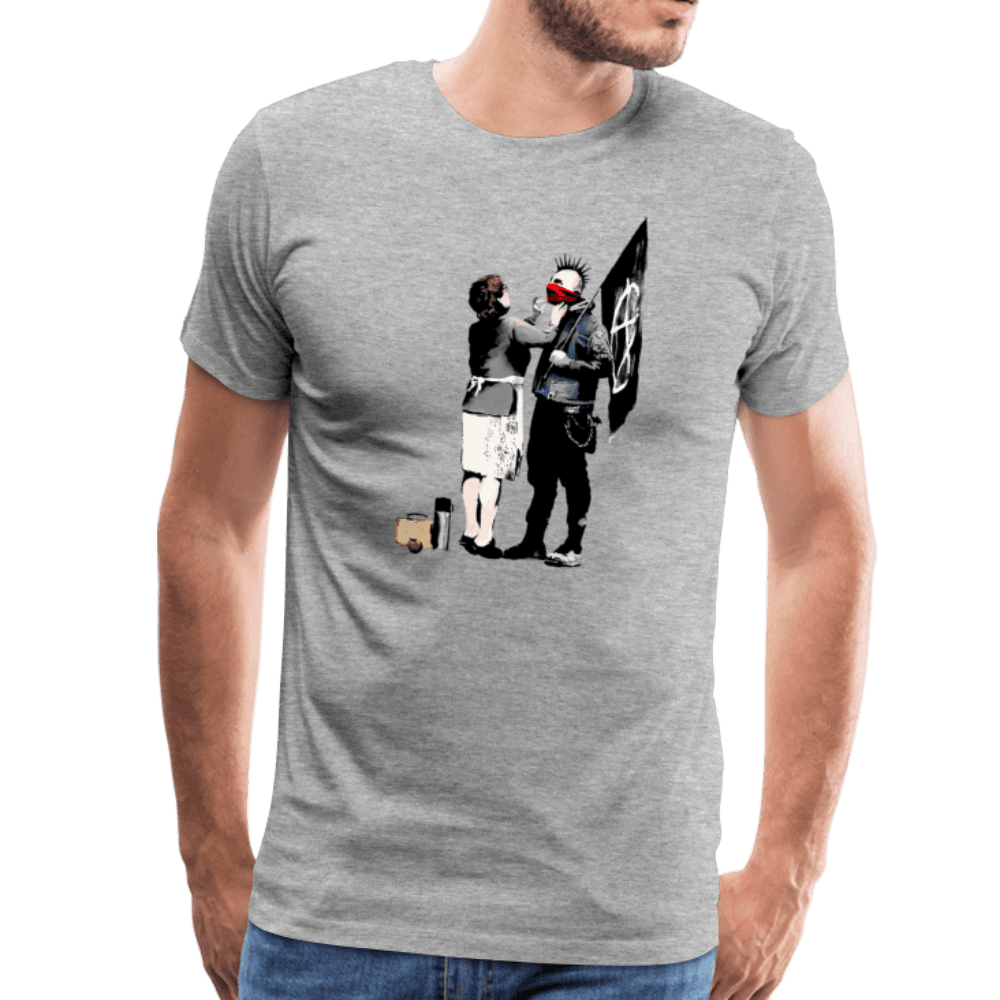 Banksy Anarchist Punk and His Mother Artwork T-Shirt