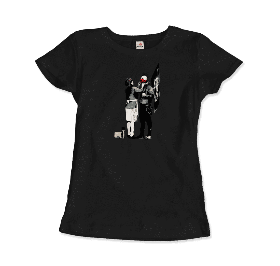 Banksy Anarchist Punk and His Mother Artwork T-Shirt