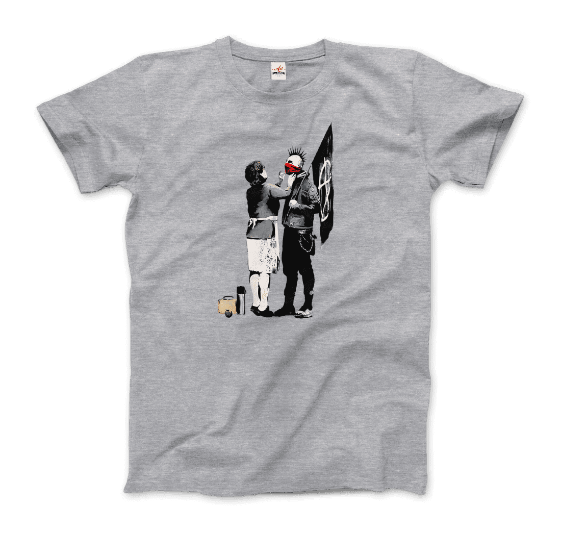 Banksy Anarchist Punk and His Mother Artwork T-Shirt