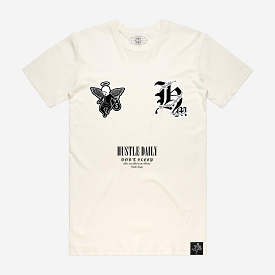 BARBED WIRE TEE NATURAL