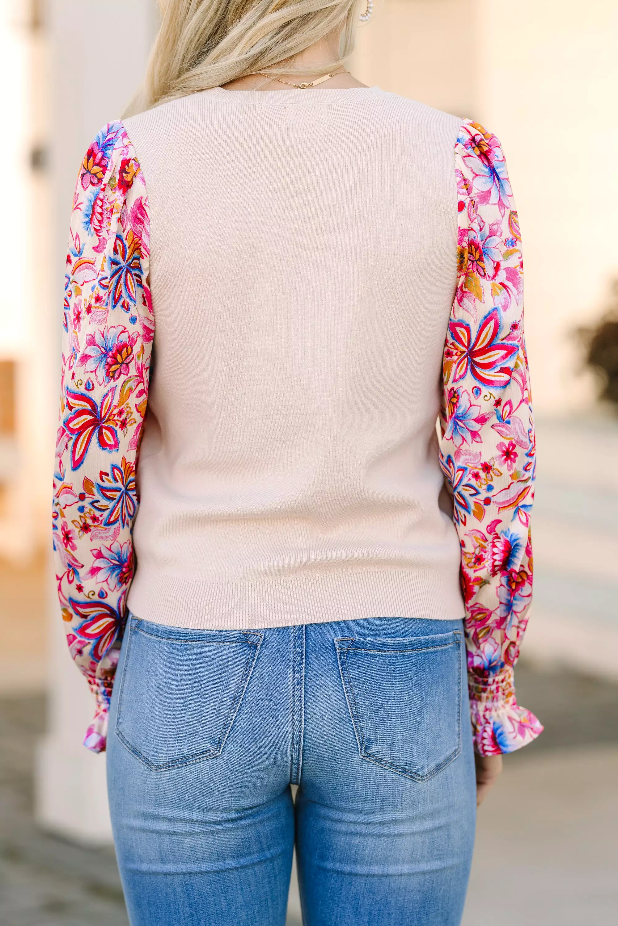 Best In Bold Pink Floral Blouse