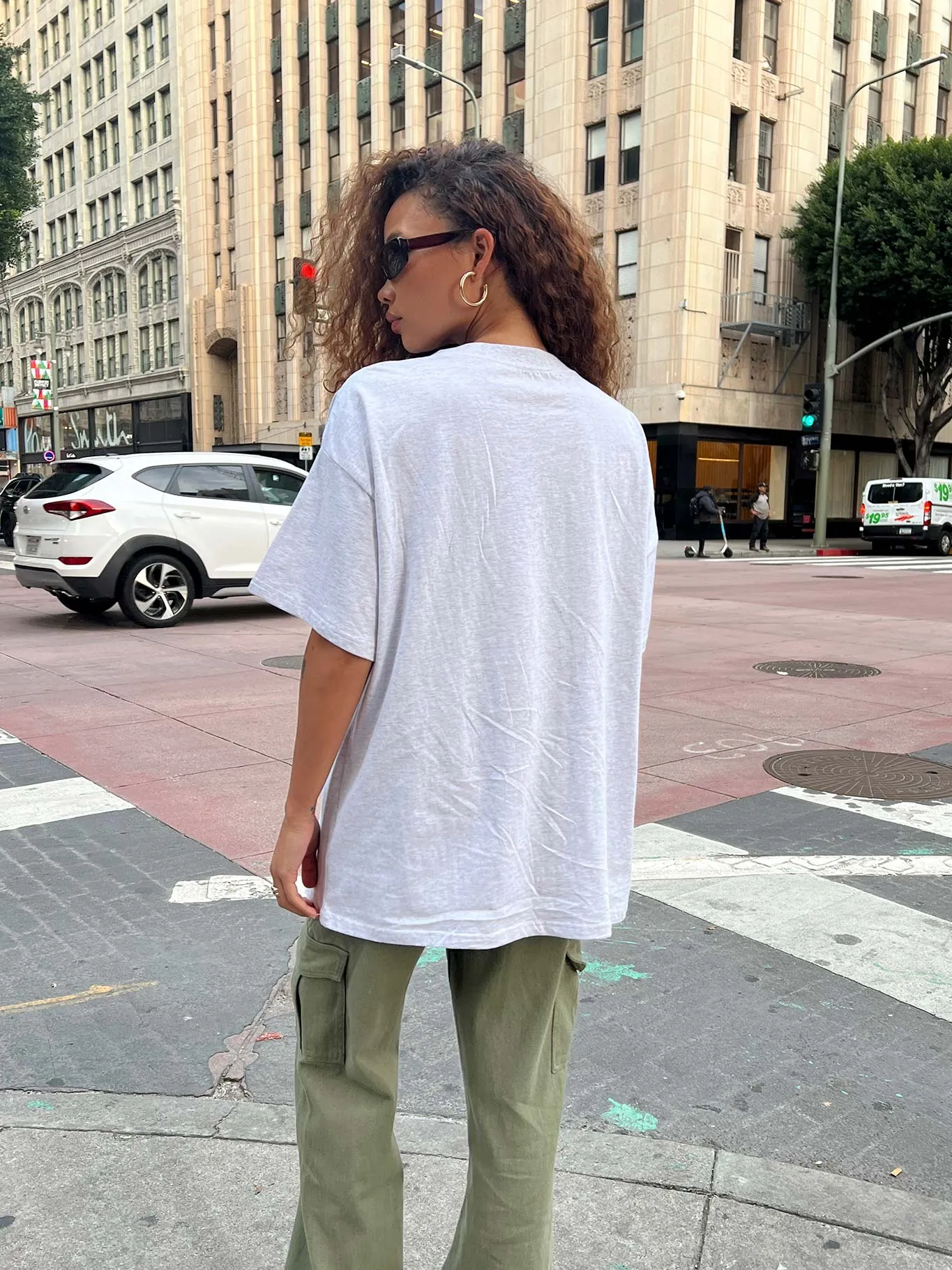 Betty Boop Jean Oversized Tee Grey