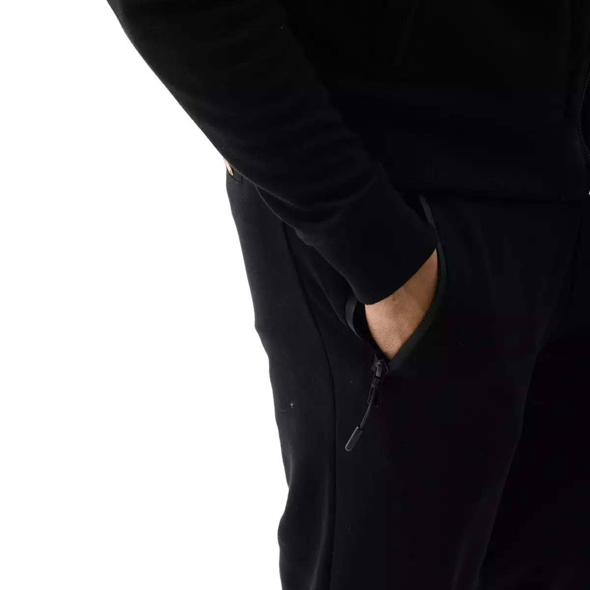 Black Slim-Fit Jogger Pants