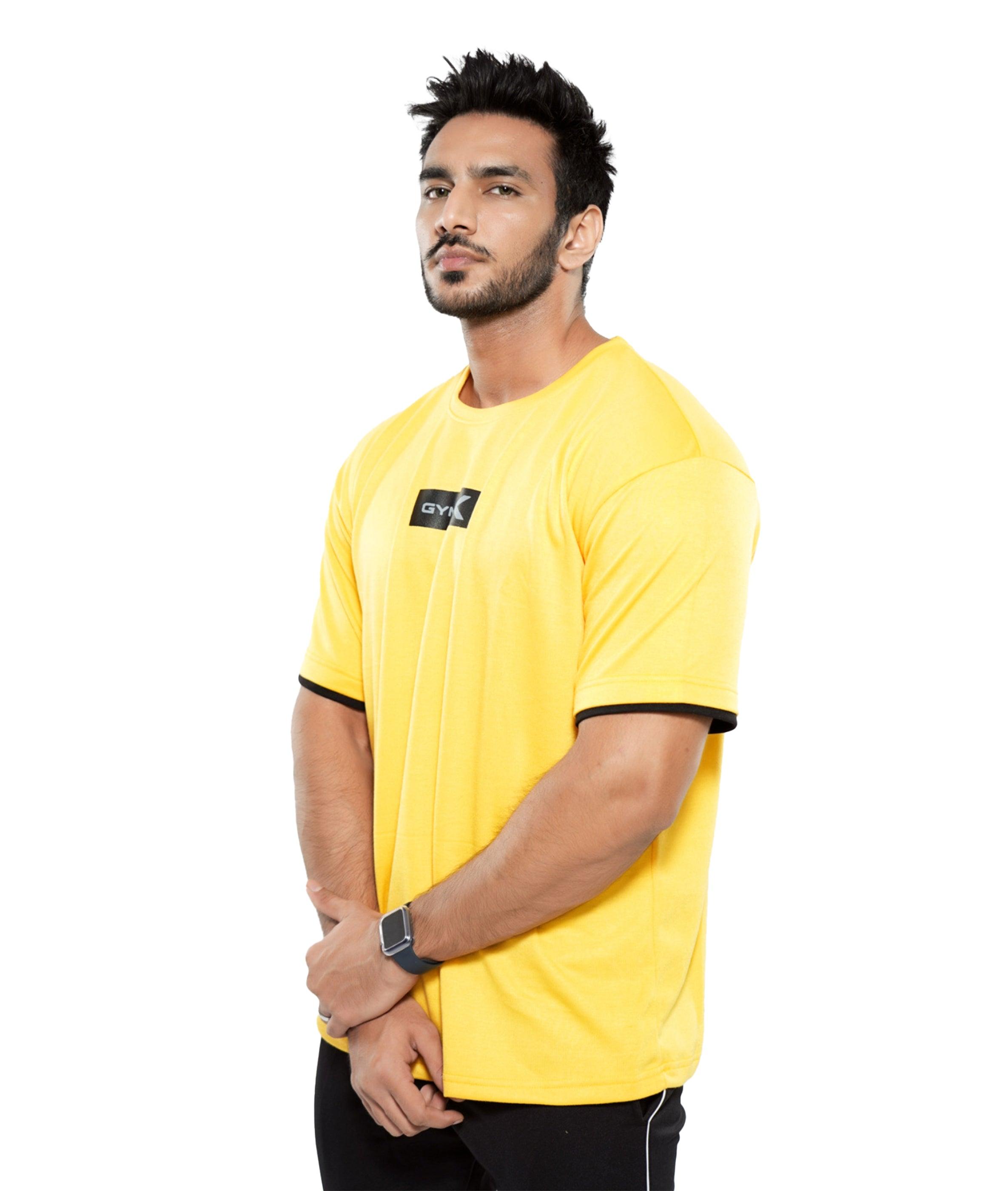 Bodybuilding Oversized GymX Tee: Yellow - Sale