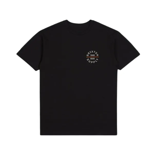 Brixton Oath V S/S Standard Tee - Black/Charcoal/White