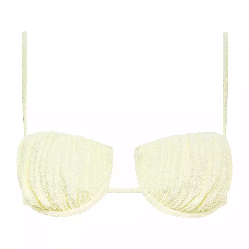 Buttercream Rib Petal Bikini Top