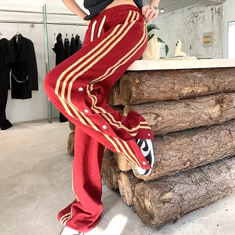 Button Lined Track Pants