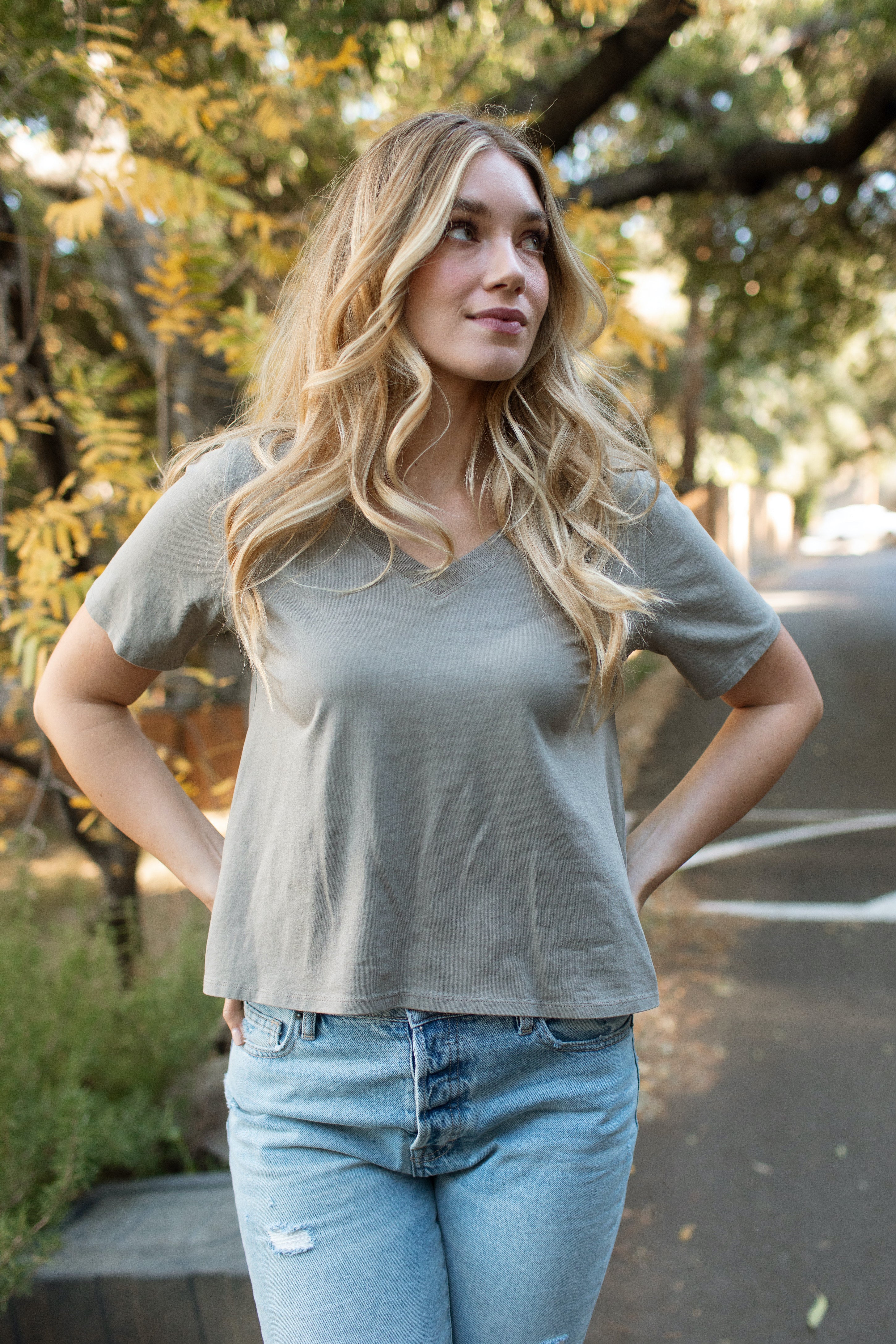 Classic Vintage V-Neck Tee