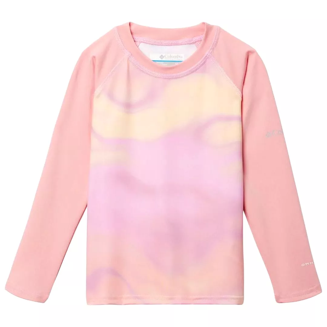 Columbia Salmon Rose Undercurrent Sandy Shores Toddler L/S Rashguard