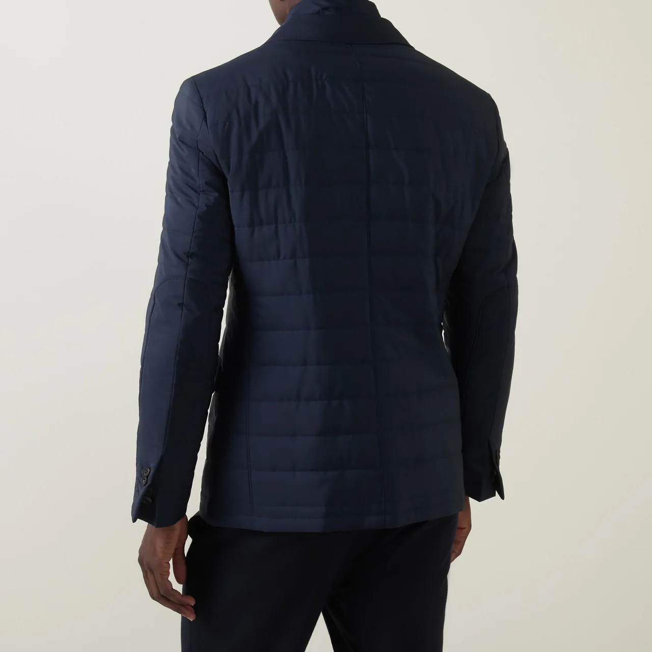 CORNELIANI Quilted Double-Layer Jacket - Navy