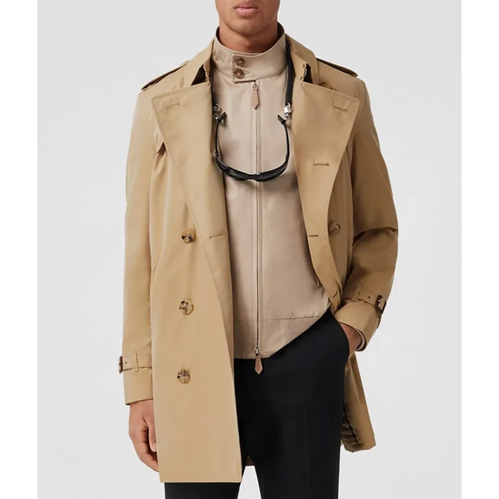 Cotton Mid-Length Trench Coat