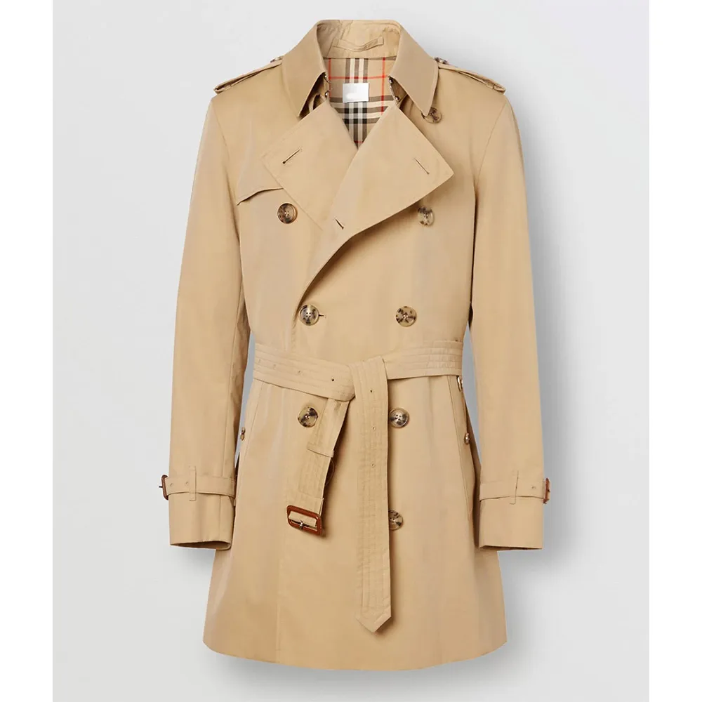 Cotton Mid-Length Trench Coat