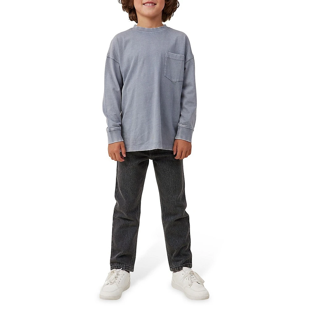 Cotton On Boy's The Essential Long-Sleeve Pocket Tee