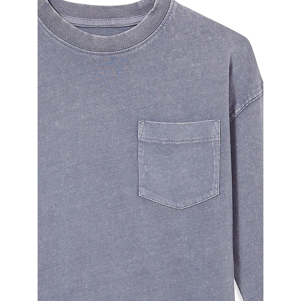 Cotton On Boy's The Essential Long-Sleeve Pocket Tee