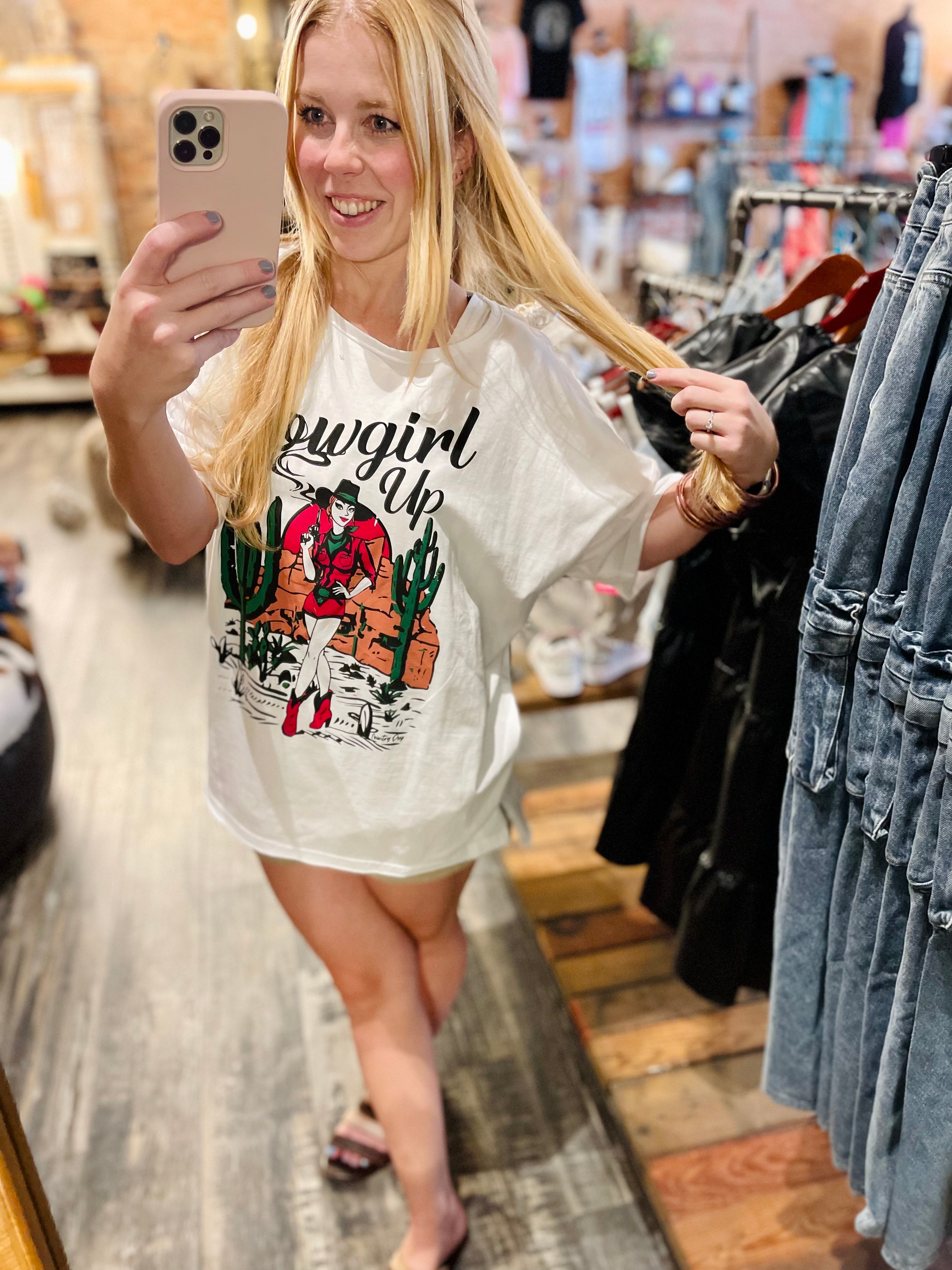 Cowgirl Up Oversized Tee