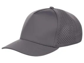 Crowns By Lids Tee Box 5-Panel Tech Cap - Charcoal