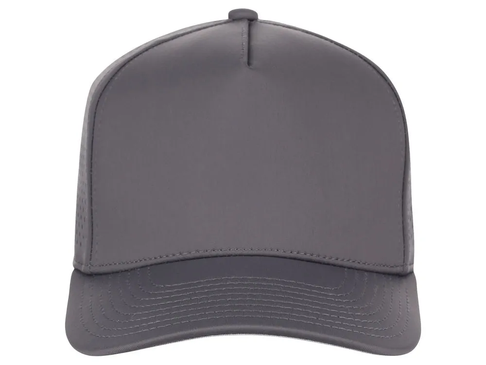 Crowns By Lids Tee Box 5-Panel Tech Cap - Charcoal