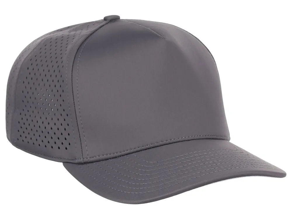 Crowns By Lids Tee Box 5-Panel Tech Cap - Charcoal