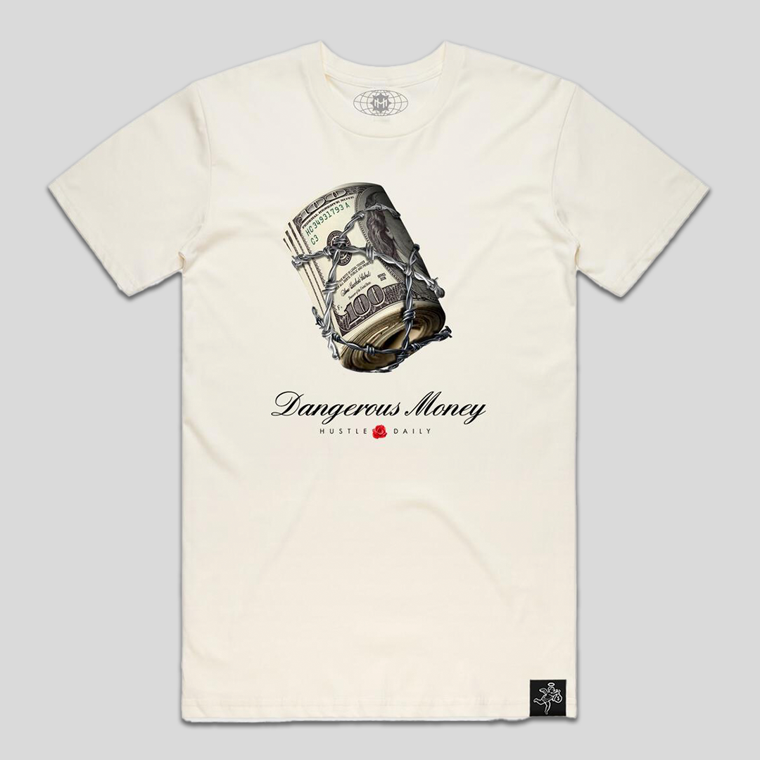 Dangerous Money Tee Natural