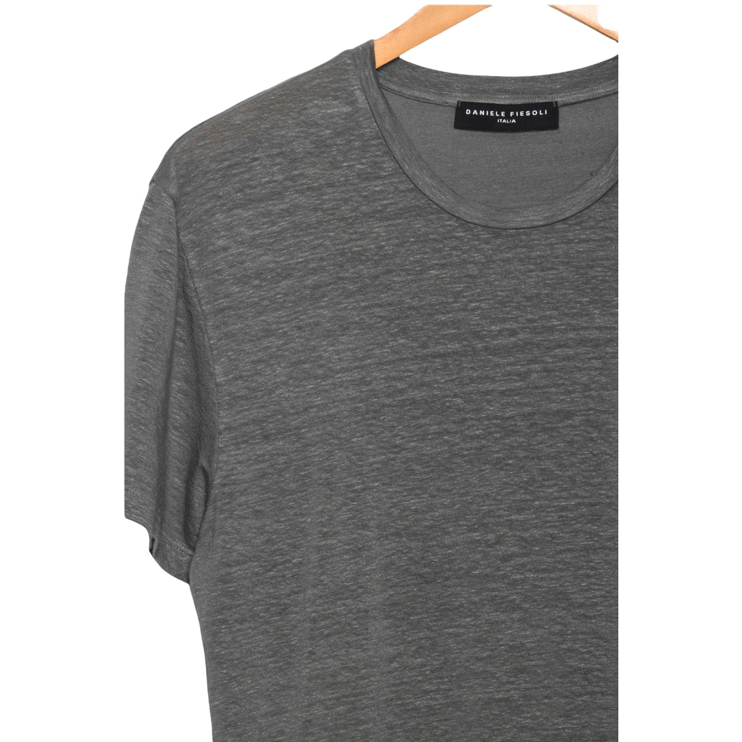 Daniele Fiesoli Linen Tee anthracite