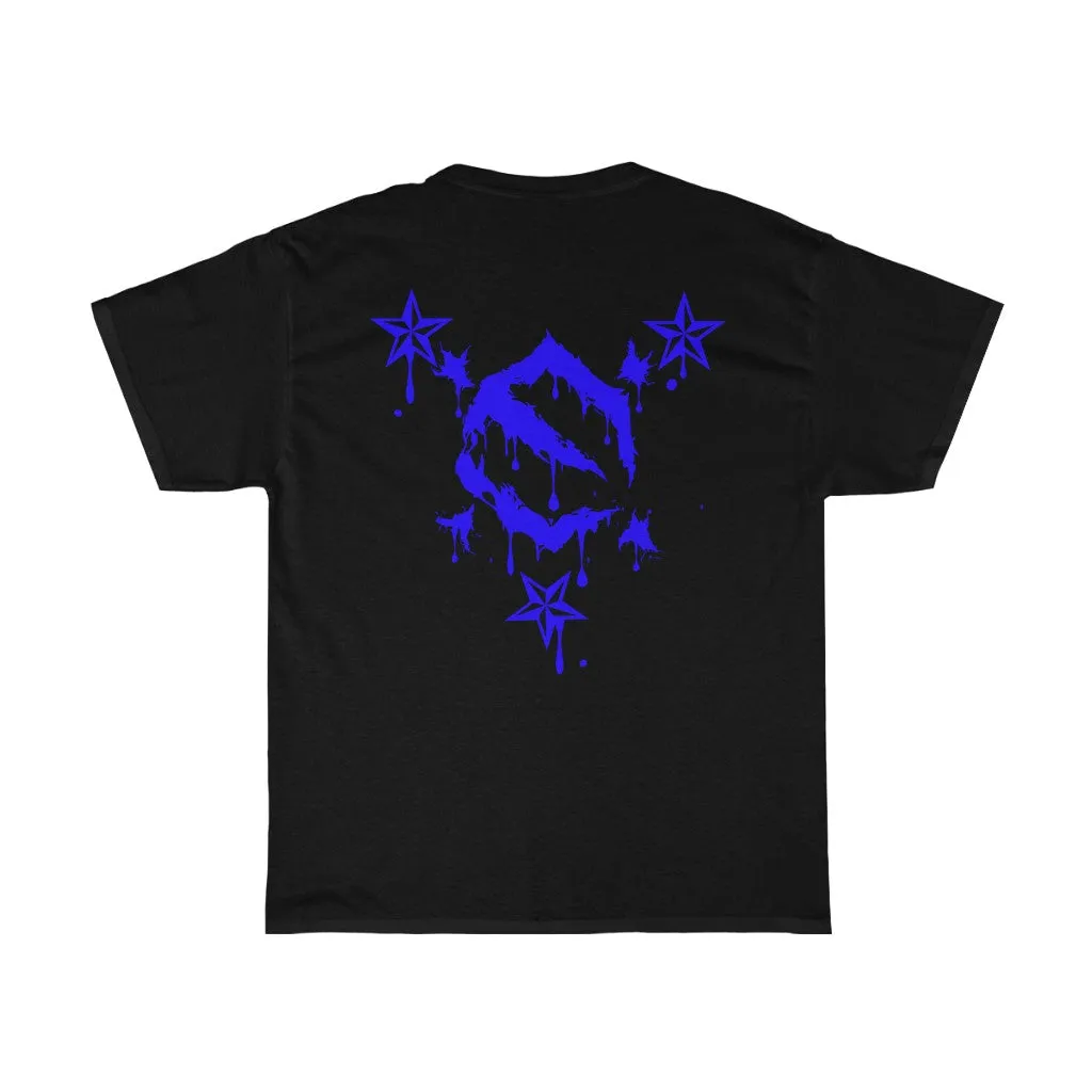 EZ MIL EMBLEM BLUE Unisex Heavy Cotton Tee