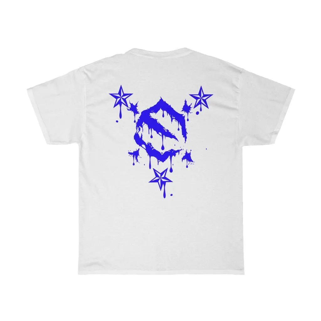 EZ MIL EMBLEM BLUE Unisex Heavy Cotton Tee