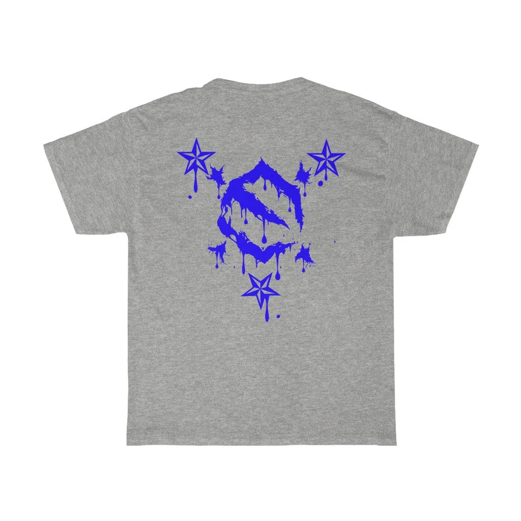 EZ MIL EMBLEM BLUE Unisex Heavy Cotton Tee