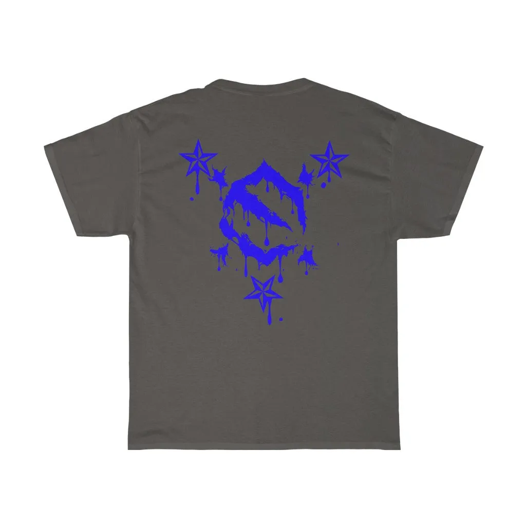 EZ MIL EMBLEM BLUE Unisex Heavy Cotton Tee