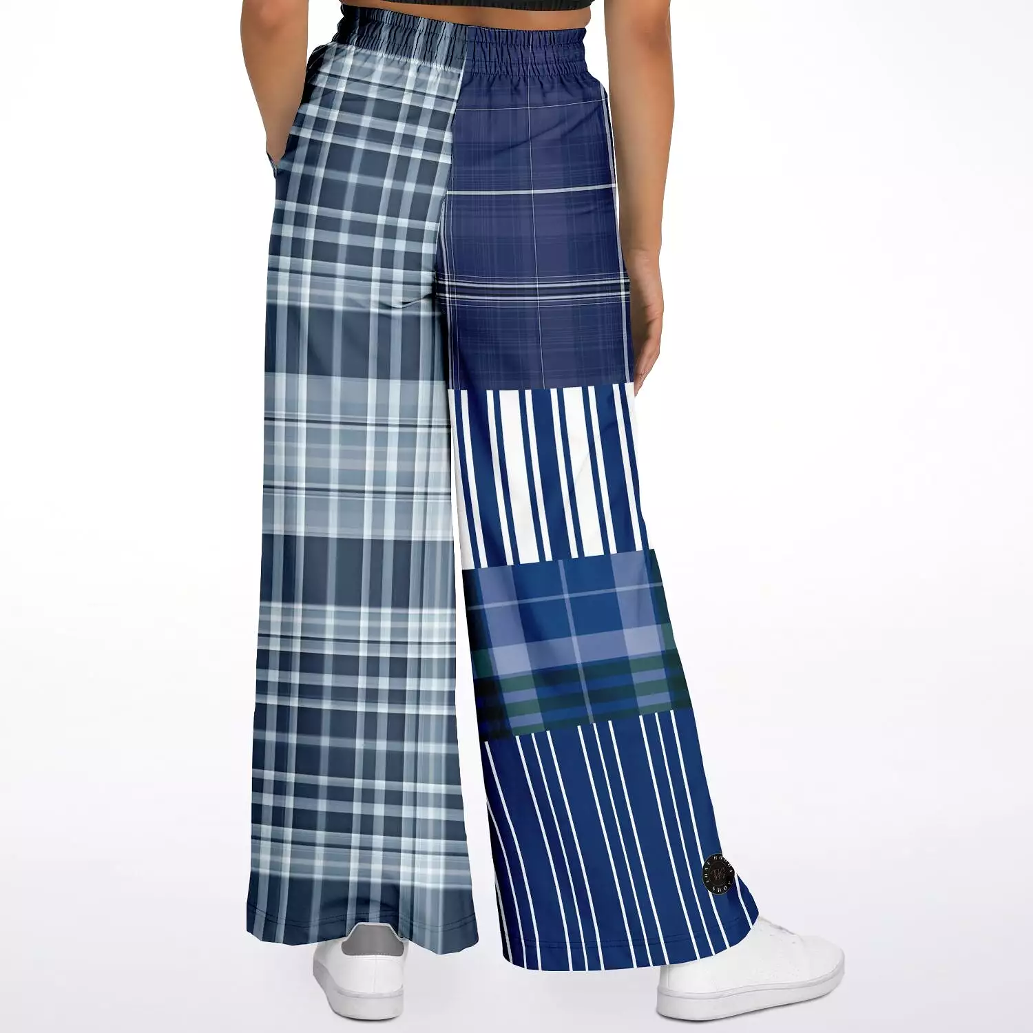 Faire Isle Plaid Eco-Poly Stretchy Phat Bellbottoms