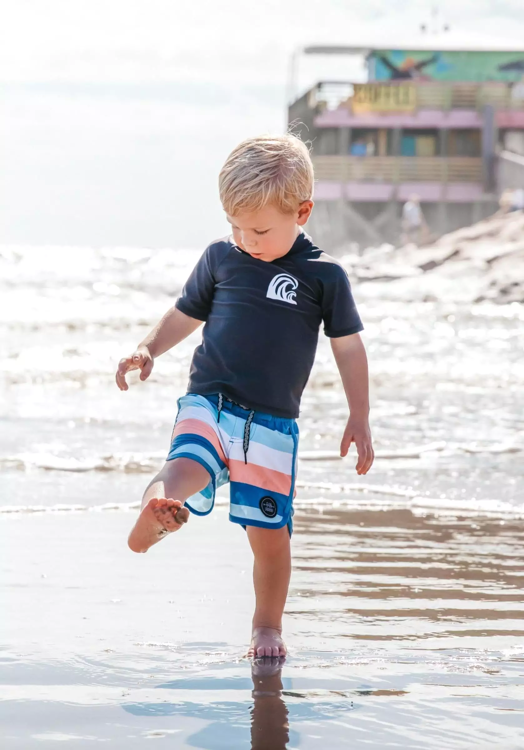 Feather 4 Arrow Coastal Stripe Boardshort