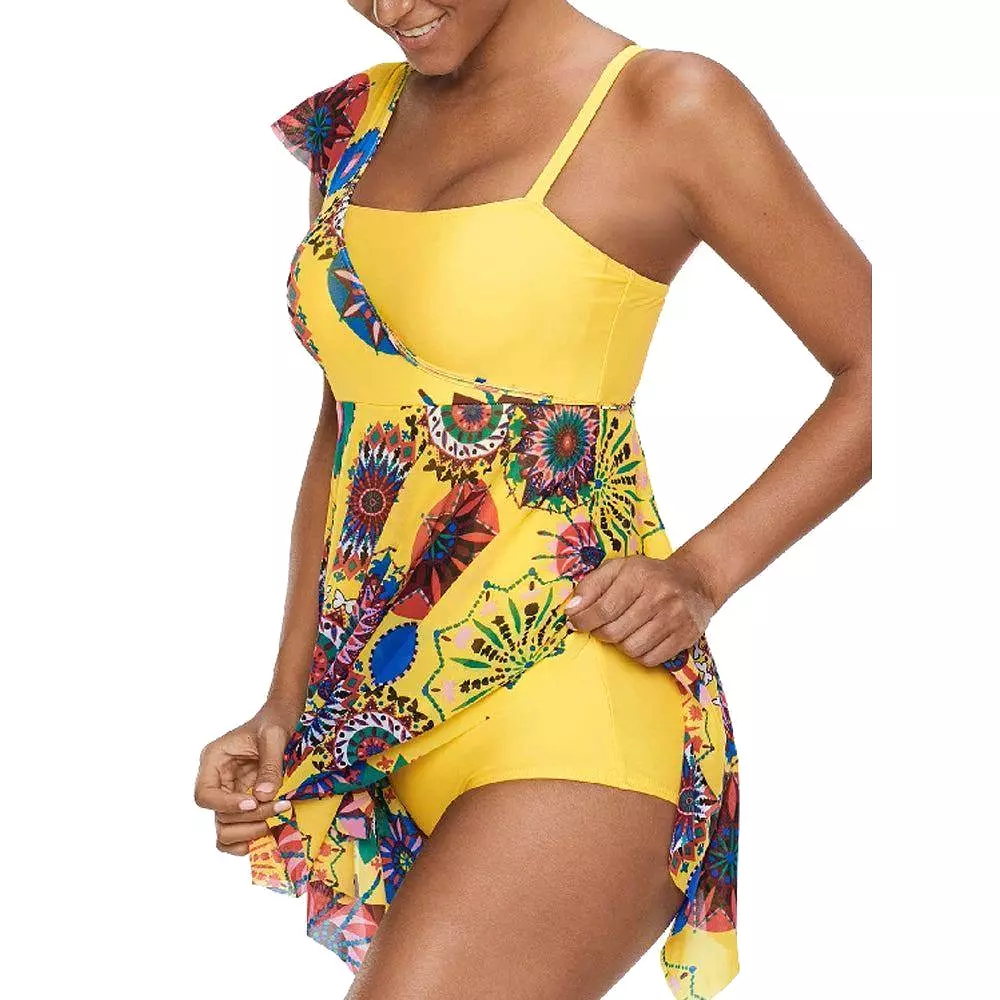 Floral One-Piece Swimwear