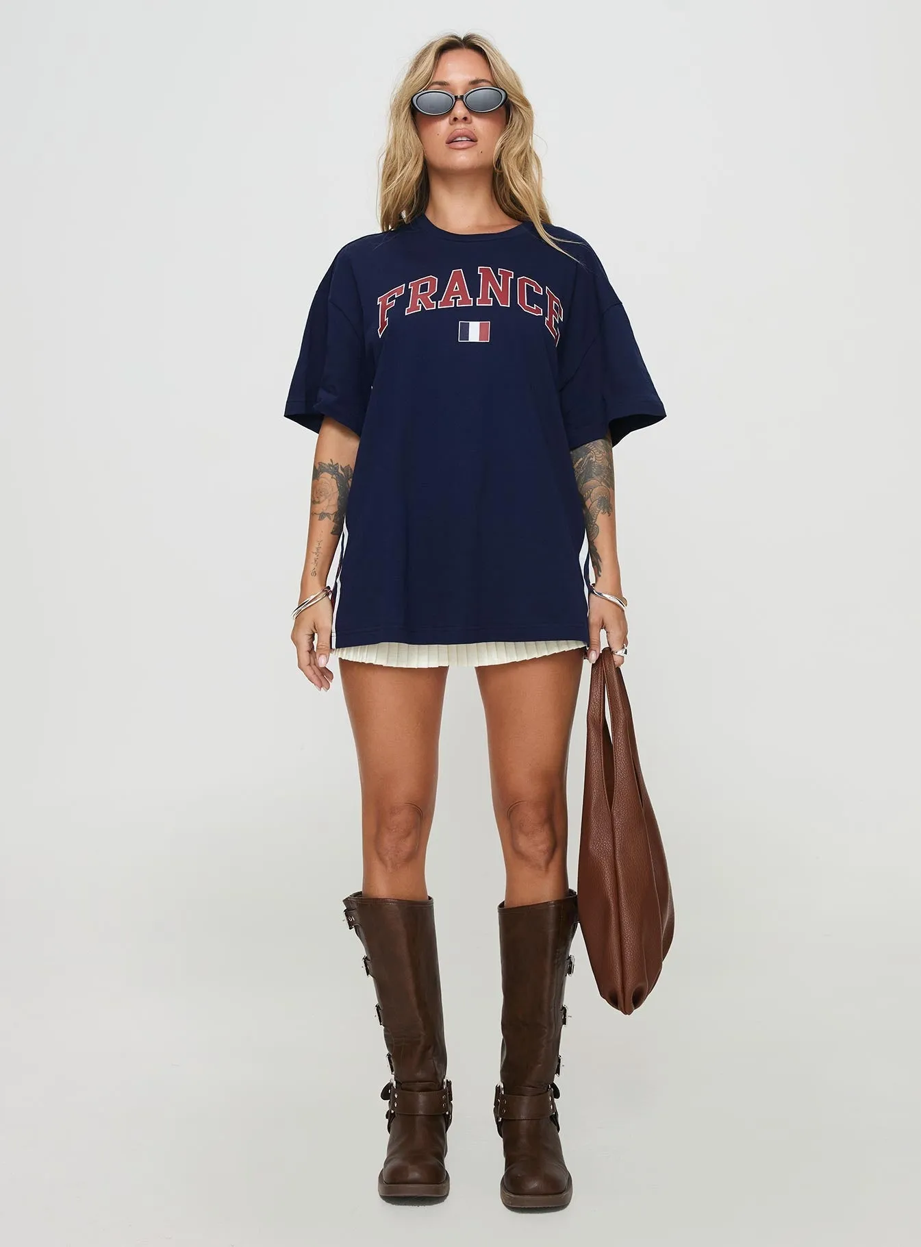 Goal France Oversized Tee Blue