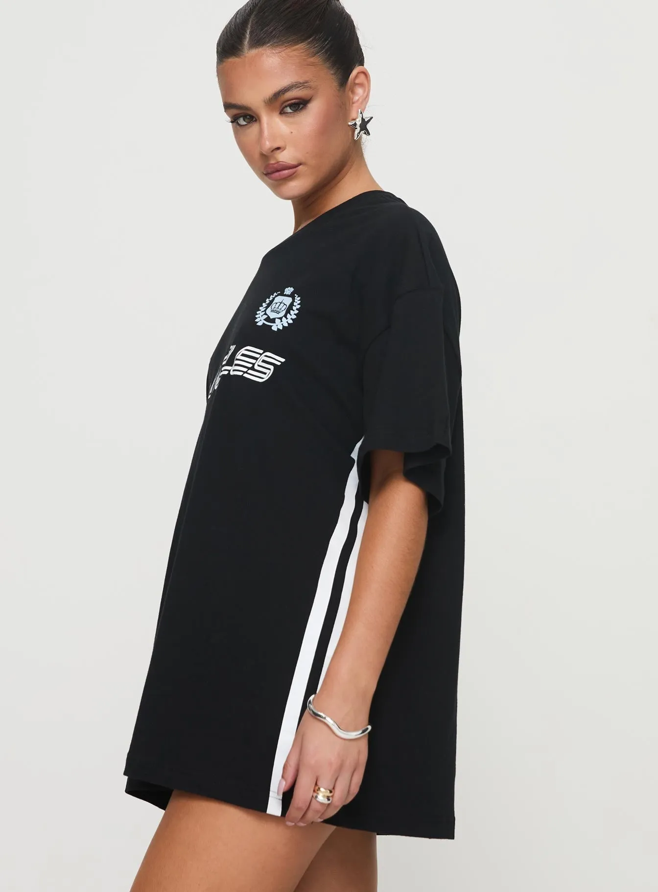 Goal La Oversized Tee Black