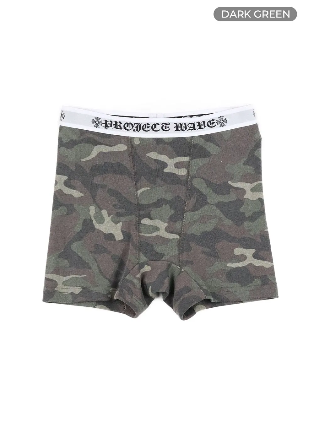 Graphic Lettering Banding Biker Shorts CA416