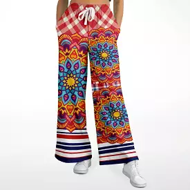 Hippy-Dippy Plaid Eco-Poly Stretchy Phat Bellbottoms