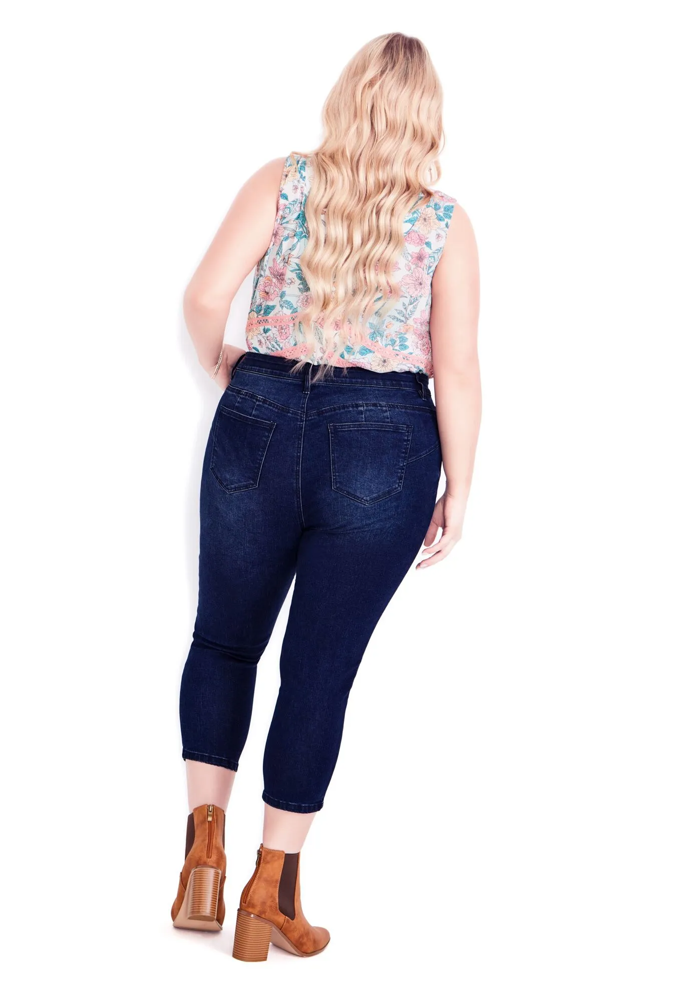 Holly Crop Ripped Jean