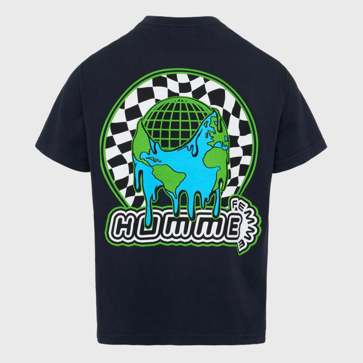 Homme Femme Global Tee In Charcoal